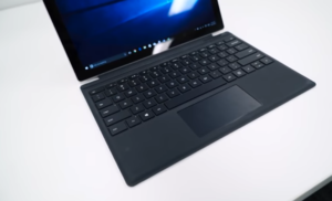 Type Cover Attached to Microsoft Surface Pro